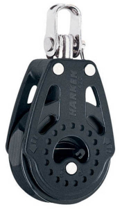 Harken Carbo Ratchet Blok 40 mm enkelt, svirvel