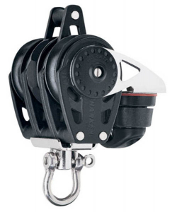 Harken Carbo Ratchet Blok 40 mm tripel, svirvel, h