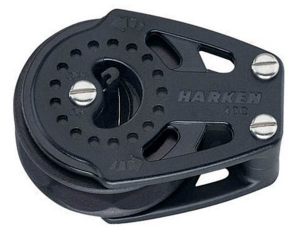 Harken Carbo Ratchet Blok 40 mm enkelt, skildpadde