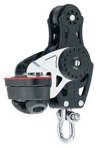 Harken Carbo Blok 57 mm enkelt, violin, Cam-Cleat