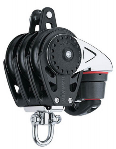Harken Carbo Blok 75 mm tripel, svirvel, hunsvot,