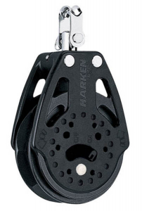 Harken Carbo Ratchet Blok 75 mm enkelt, svirvel
