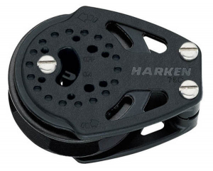 Harken Carbo Ratchet Blok 75 mm enkelt, skildpadde