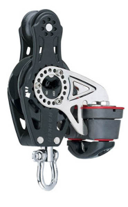 Harken Carbo Ratchet Blok 57 mm enkelt, violin, Ca
