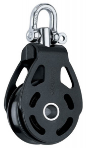 Harken ESP 75 mm Enkeltblok med  svirvel