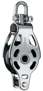 Harken ESP 57 mm Enkeltblok m. hundsvot, RF stål