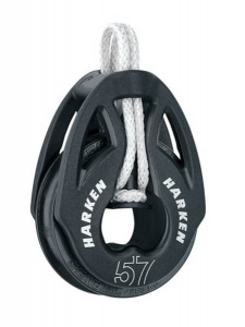 Harken T2 Blok 57 mm enkelt m. LOOP (OEM)