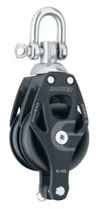 Harken Element blok 45 mm dobbelt m. svirvel og Ca