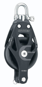 Harken Element blok 60 mm enkelt m. svirvel og Hsv