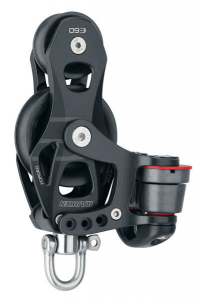 Harken Element blok 60 mm violin m. svirvel og Cam