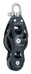 Harken Element blok 80 mm violin m. svirvel