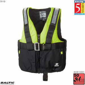 Offshore Sejlervest m. sele-UV-Gul/Sort-XSmall-40-58 cm. bryst