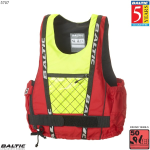 Dinghy Pro Jolle-, Kajak-, SUP vest-Rød/UV-Gul-XSmall-55-78 cm. bryst